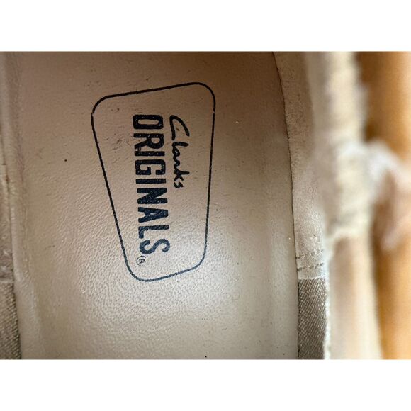 Clarks Originals Phenia Strand Lace Up Mustard Brown Leather Heeled Loafer 8 - Picture 9 of 9